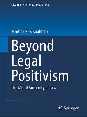 cover image of Beyond Legal Positivism